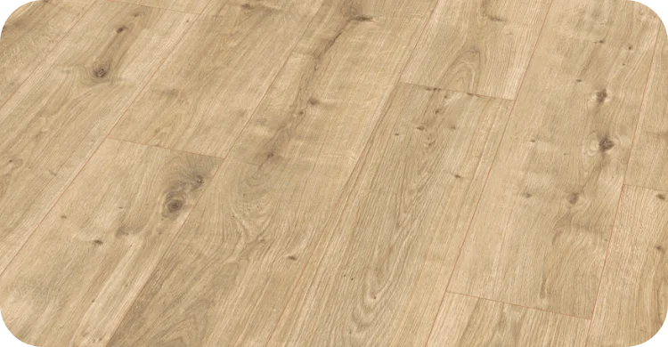 Laminat Dunnigton Eiche hell mit natürlicher Holzmaserung und heller Eichenoptik