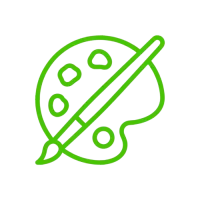 Icon Farbberatung Köln – Farbpalette mit Pinsel