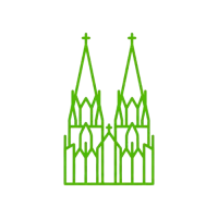 Icon Kölner Innenstadt – Silhouette des Kölner Doms