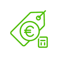 Icon Malerpreise Köln – Preisschild mit Euro-Zeichen und Rechner