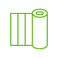 Icon Tapezieren Köln – Tapetenrolle mit gestreifter Vliestapete